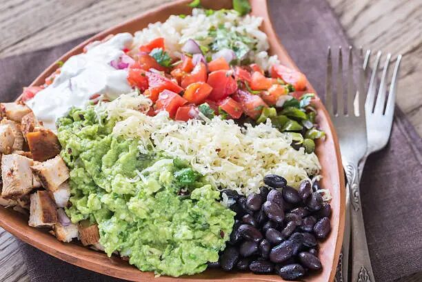 black bean burrito bowl